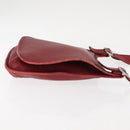 Coach Shoulder Bag Leather Red Auth am9326-4