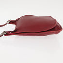 Coach Shoulder Bag Leather Red Auth am9326-5