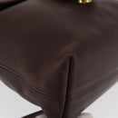 Coach Backpack Leather Brown Gold Auth am9327-16