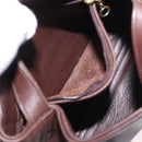 Coach Backpack Leather Brown Gold Auth am9327-24