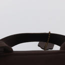 Coach Backpack Leather Brown Gold Auth am9327-14