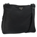 PRADA Shoulder Bag Nylon Black Auth am9329-1