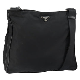PRADA Shoulder Bag Nylon Black Auth am9329