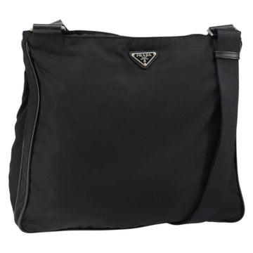 PRADA Shoulder Bag Nylon Black Auth am9329