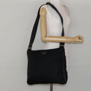 PRADA Shoulder Bag Nylon Black Auth am9329-25