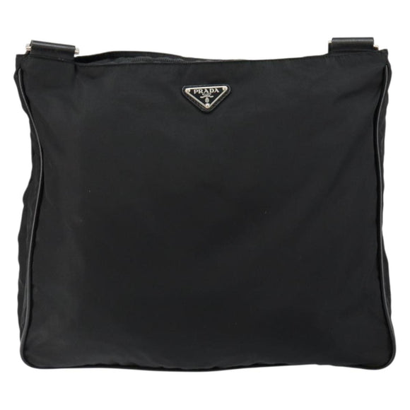 PRADA Shoulder Bag Nylon Black Auth am9329
