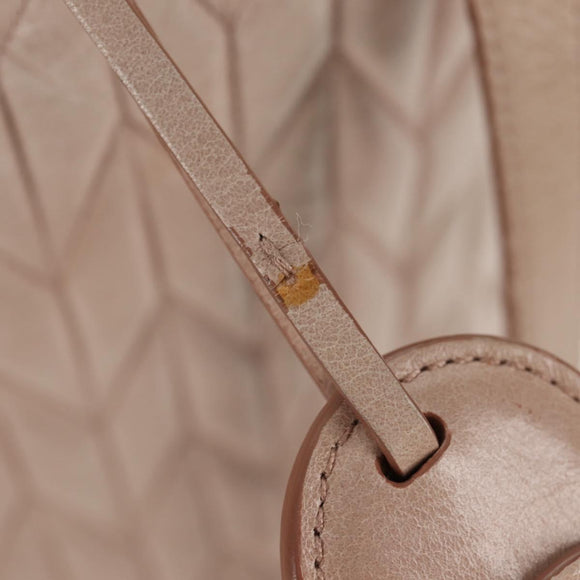 Miu Miu Hand Bag Leather 2way Gold pink beige Auth am9331V