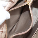 Miu Miu Hand Bag Leather 2way Gold pink beige Auth am9331V-28