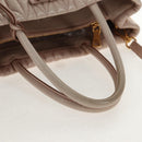 Miu Miu Hand Bag Leather 2way Gold pink beige Auth am9331V-14