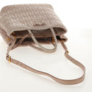 Miu Miu Hand Bag Leather 2way Gold pink beige Auth am9331V-8