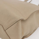 Miu Miu Tote Bag Leather Beige Auth am9332V-12