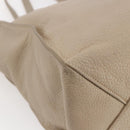 Miu Miu Tote Bag Leather Beige Auth am9332V-13