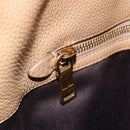 Miu Miu Tote Bag Leather Beige Auth am9332V-16