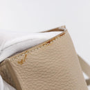 Miu Miu Tote Bag Leather Beige Auth am9332V-22