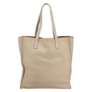 Miu Miu Tote Bag Leather Beige Auth am9332V-3