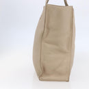 Miu Miu Tote Bag Leather Beige Auth am9332V-5