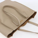 Miu Miu Tote Bag Leather Beige Auth am9332V-6