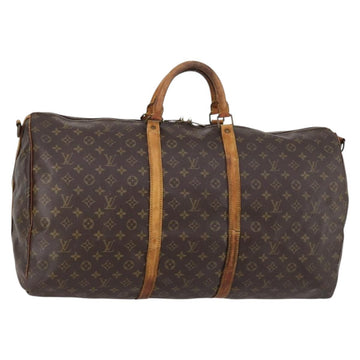 LOUIS VUITTON Monogram Keepall Bandouliere 60 Boston Bag M41412 LV Auth am9333