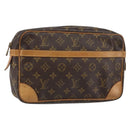 LOUIS VUITTON Monogram Compiegne 28 Clutch Bag M51845 LV Auth am9335-1