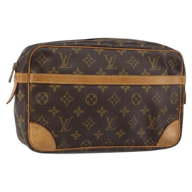 LOUIS VUITTON Monogram Compiegne 28 Clutch Bag M51845 LV Auth am9335