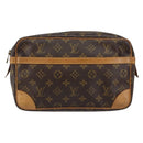 LOUIS VUITTON Monogram Compiegne 28 Clutch Bag M51845 LV Auth am9335-13