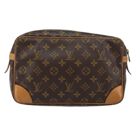 LOUIS VUITTON Monogram Compiegne 28 Clutch Bag M51845 LV Auth am9335 - 0