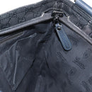 GUCCI GG implementation Shoulder Bag PVC Black Silver 201446 Auth am9344V-23