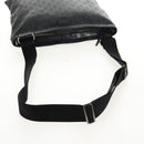 GUCCI GG implementation Shoulder Bag PVC Black Silver 201446 Auth am9344V-7