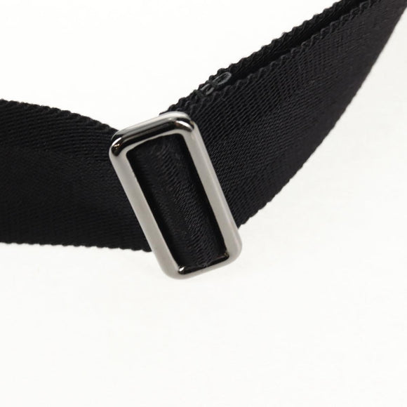 GUCCI GG implementation Shoulder Bag PVC Black Silver 201446 Auth am9344V