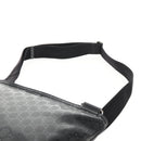 GUCCI GG implementation Shoulder Bag PVC Black Silver 201446 Auth am9344V-14