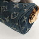 LOUIS VUITTON Monogram Denim Trousse Speedy GM Pouch Blue M95081 LV Auth am9350V-16