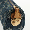LOUIS VUITTON Monogram Denim Trousse Speedy GM Pouch Blue M95081 LV Auth am9350V-8