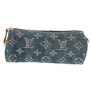 LOUIS VUITTON Monogram Denim Trousse Speedy GM Pouch Blue M95081 LV Auth am9350V-13