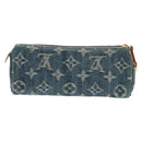 LOUIS VUITTON Monogram Denim Trousse Speedy GM Pouch Blue M95081 LV Auth am9350V-2