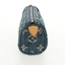 LOUIS VUITTON Monogram Denim Trousse Speedy GM Pouch Blue M95081 LV Auth am9350V-3