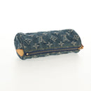 LOUIS VUITTON Monogram Denim Trousse Speedy GM Pouch Blue M95081 LV Auth am9350V-5