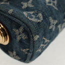 LOUIS VUITTON Monogram Denim Trousse Speedy GM Pouch Blue M95081 LV Auth am9350V-7