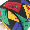 SAINT LAURENT Vanity Pouch Nylon Black Gold Auth am9351-15