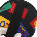 SAINT LAURENT Vanity Pouch Nylon Black Gold Auth am9351-7