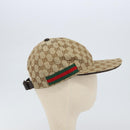 GUCCI GG Canvas baseball Cap M Beige Red Green 200035 Auth am9353-4