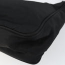 PRADA Hand Bag Nylon Black Silver Auth am9354-15
