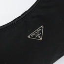 PRADA Hand Bag Nylon Black Silver Auth am9354-17