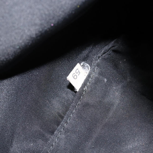 PRADA Hand Bag Nylon Black Silver Auth am9354