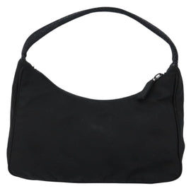 PRADA Hand Bag Nylon Black Silver Auth am9354 - 0