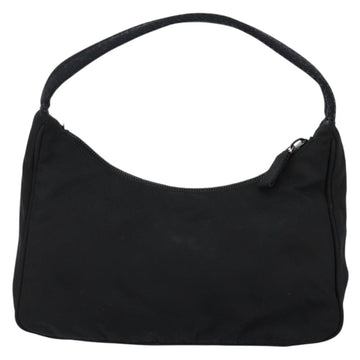 PRADA Hand Bag Nylon Black Silver Auth am9354 - 0