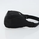 PRADA Hand Bag Nylon Black Silver Auth am9354-3