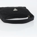 PRADA Hand Bag Nylon Black Silver Auth am9354-7