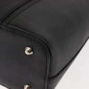 BURBERRY Hand Bag Leather Black Silver Auth am9355-16