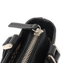 BURBERRY Hand Bag Leather Black Silver Auth am9355-10