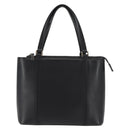 BURBERRY Hand Bag Leather Black Silver Auth am9355-13